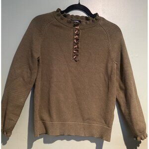 BTFBM Army Green Women’s Sweater Size Small Cozy Knit Pullover Soft Casual Chic